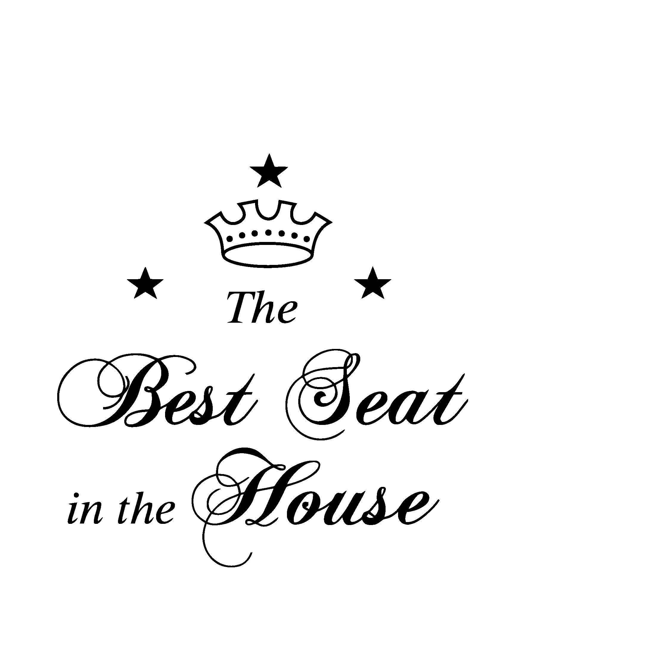 The Best Seat in the House Toilet Bathroom WC Sticker Decal Etsy