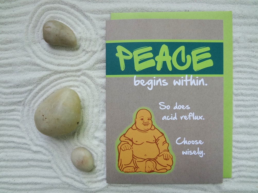 Carte Drole De Joyeux Anniversaire Humour Bouddhiste Zen Etsy