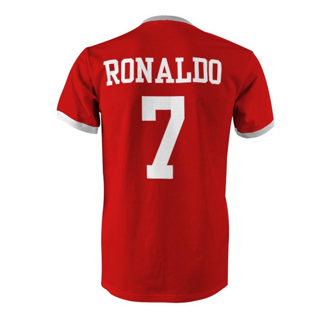 Cristiano Ronaldo 7 Portugal Football Ringer T-shirt Red/white -  Canada