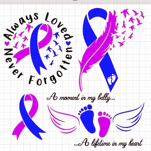 Infant Loss Awareness Decal 7 Digital Download File - svg,png,jpg