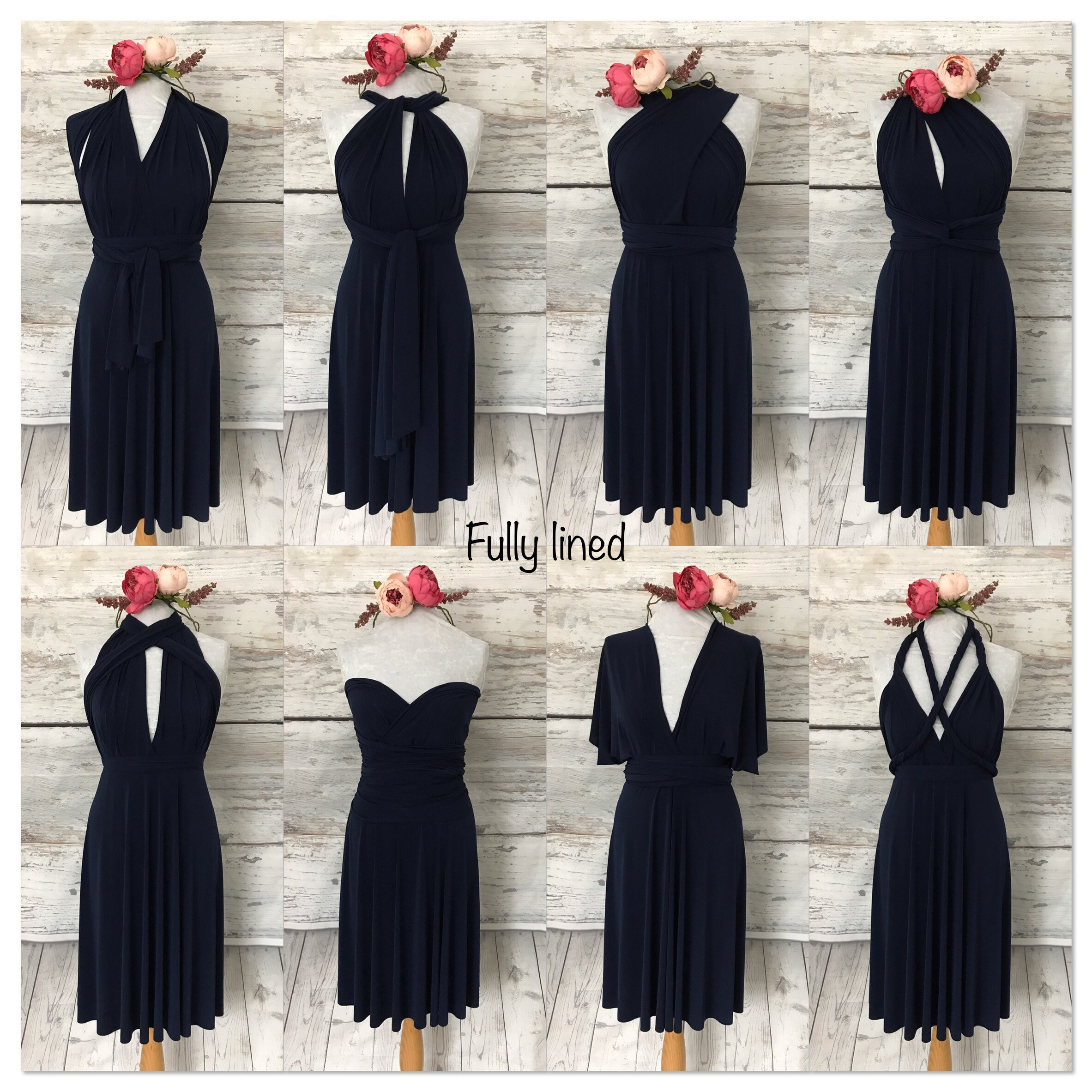 Navy infinity dress sale