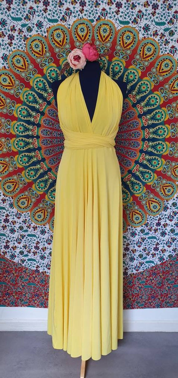 Infinity Dress With Tube Yellow