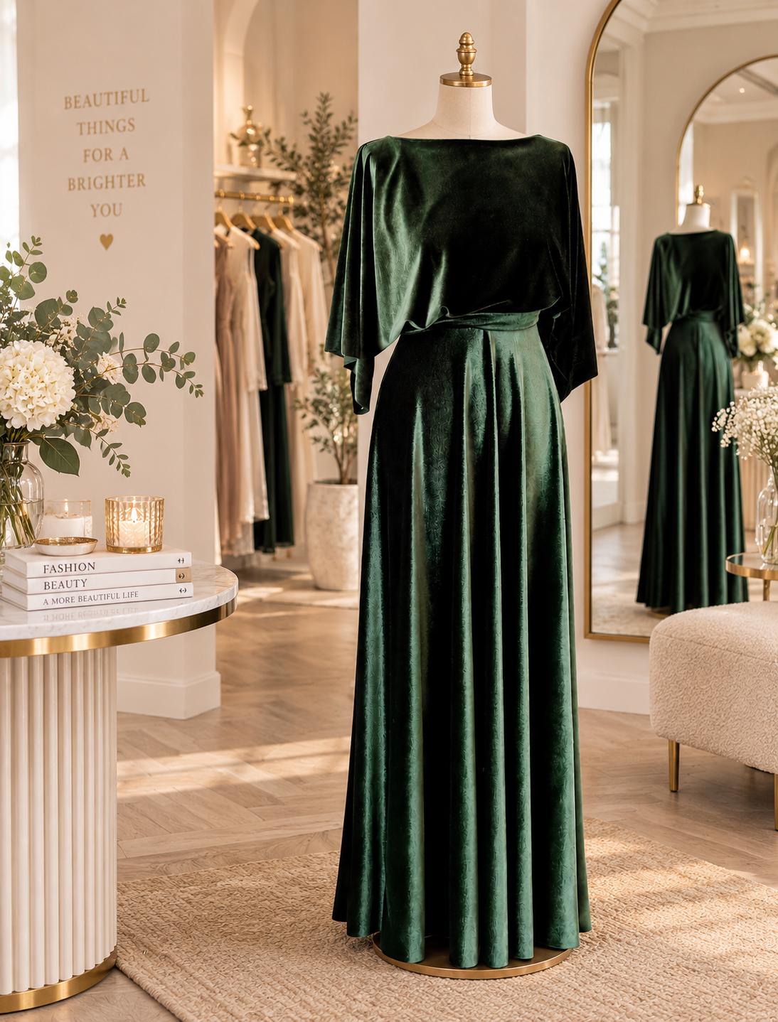 Green Bridesmaid Dress Vintage