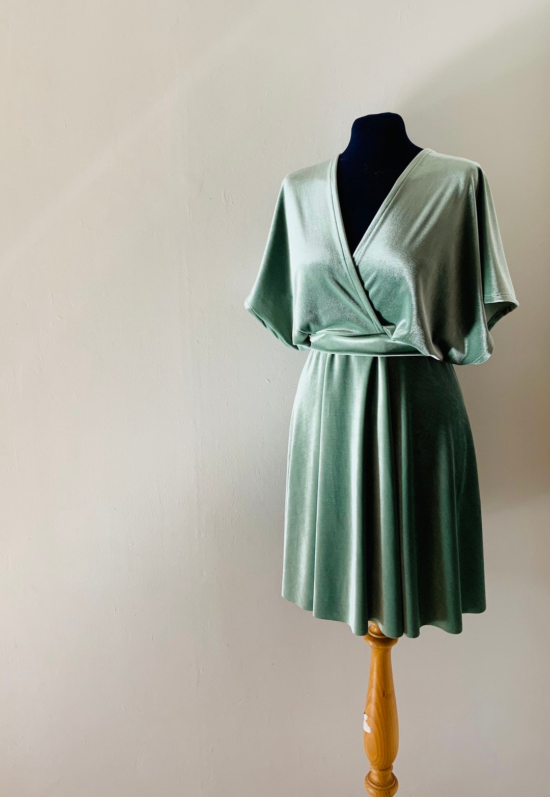Velvet Dress, Sage Green Velvet Dress, Velvet Maxi Dress, Simple Bridesmaid Dress, Comfortable