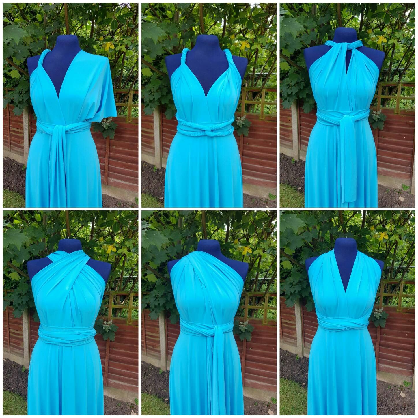 turquoise infinity dress