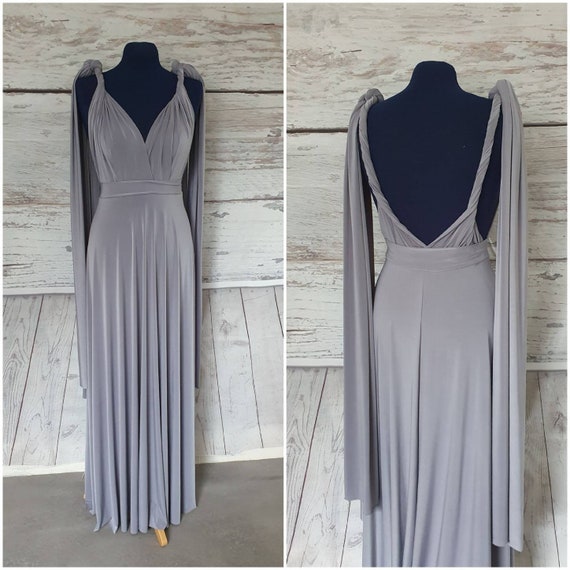 grey multiway bridesmaid dress