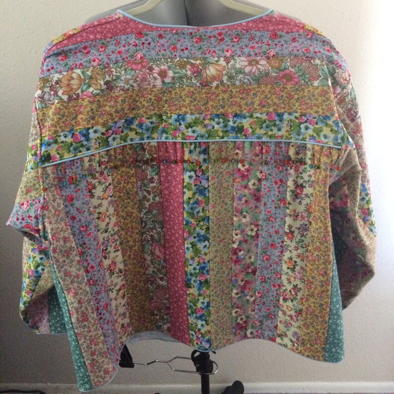 Quilted Calico Jelly Roll Jacket Woman's XL Etsy