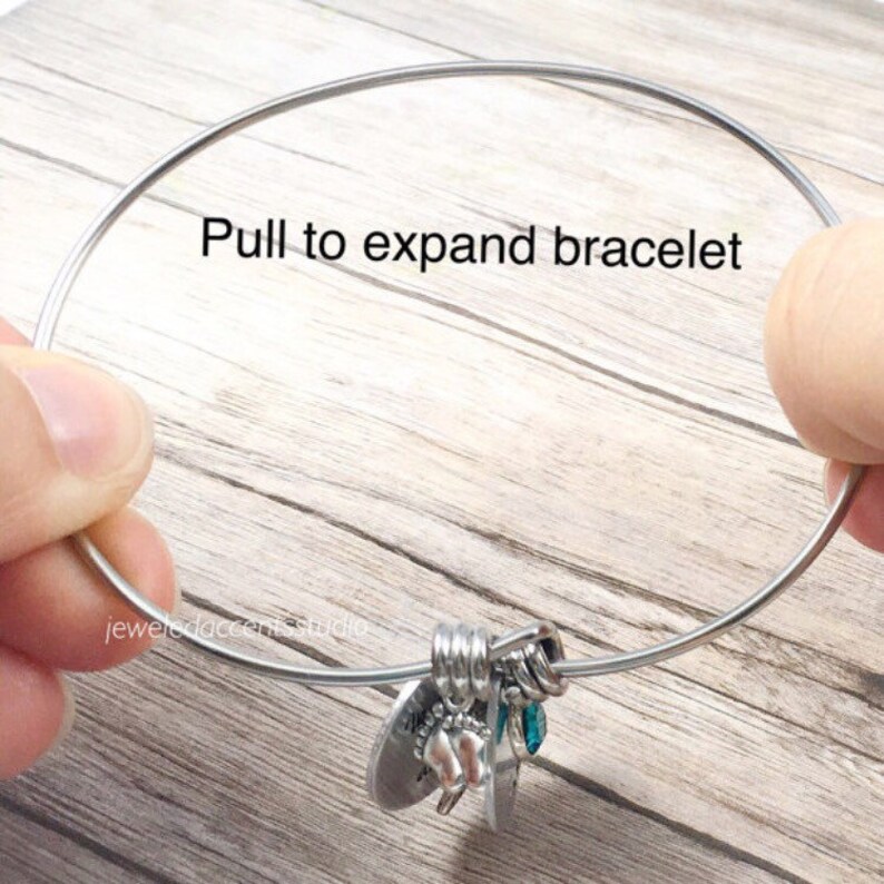 Big Sister Jewelry Bangle Bracelets New Sister Gift Personalized Teen Easter Sibling Gifts Big Sis Hand Stamped Big Sister Bracelet