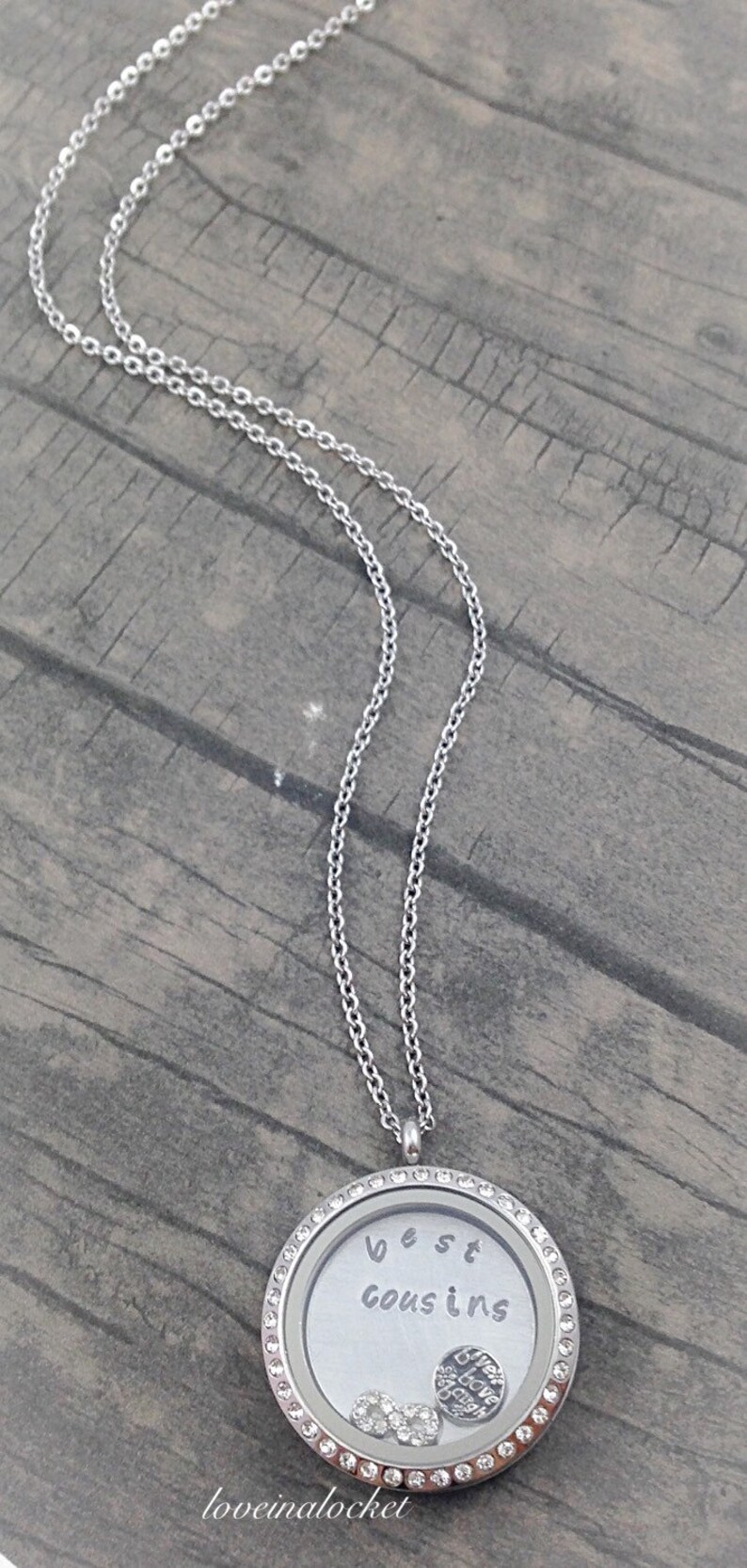 Matching Cousin Lockets Personalized Cousin Necklaces Best Etsy