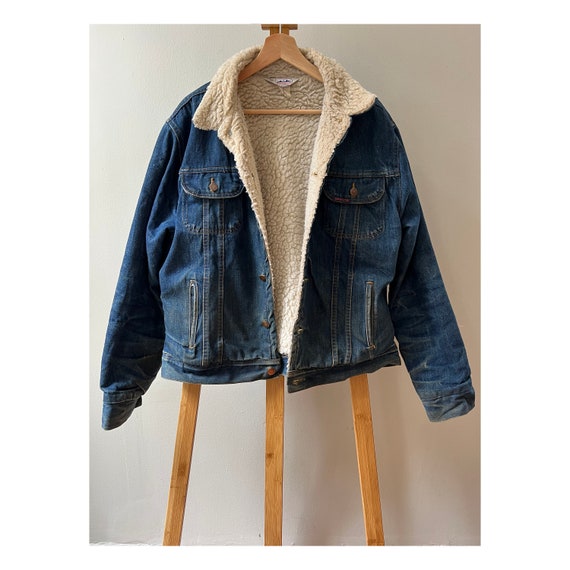 Vintage Dakota Shearling Lined Denim Jacket Gem