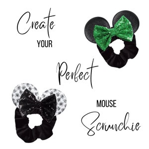 Step 2 — BOWS— Custom Mickey Mouse Ears Scrunchie, Minnie Mouse Scrunchy, Hair Ties, Accessories, Bows, DIY, Design Your Own, USA Seller