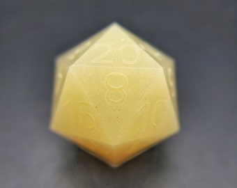 CELESTIAL - Custom Ink 21mm D20 Resin Die for TTRPG's | Dungeons and Dragons | Pathfinder