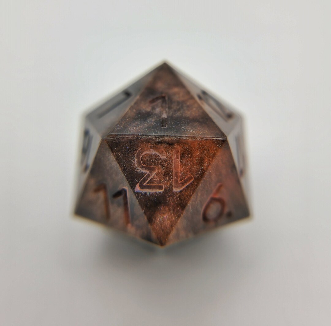 FORGE - Custom Ink 21mm D20 Resin Die for Ttrpg's | Dungeons and ...
