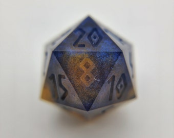 FRELJORD - Custom Ink 21mm D20 Resin Die for TTRPG's | Dungeons and Dragons | Pathfinder