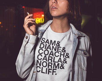 Cheers TV Characters 80&#39;s TV Show Unisex T-Shirt