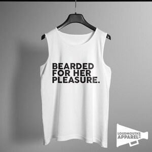 Bearded For Her Pleasure Mens Vest Tank Top Bearded image 2