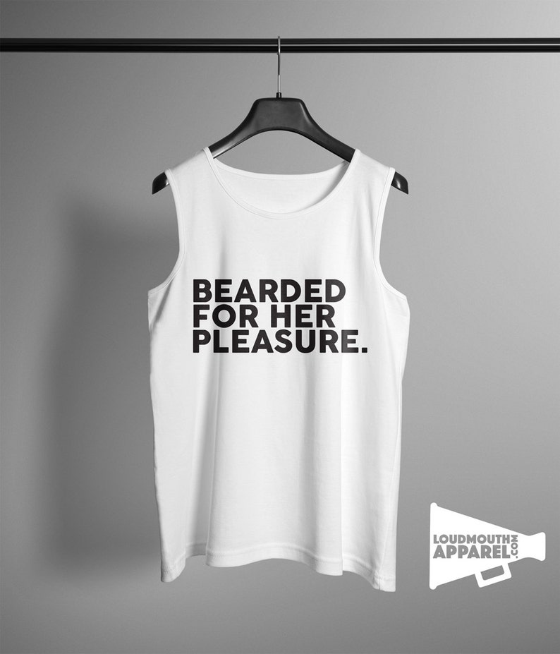 Bearded For Her Pleasure Mens Vest Tank Top Bearded image 2