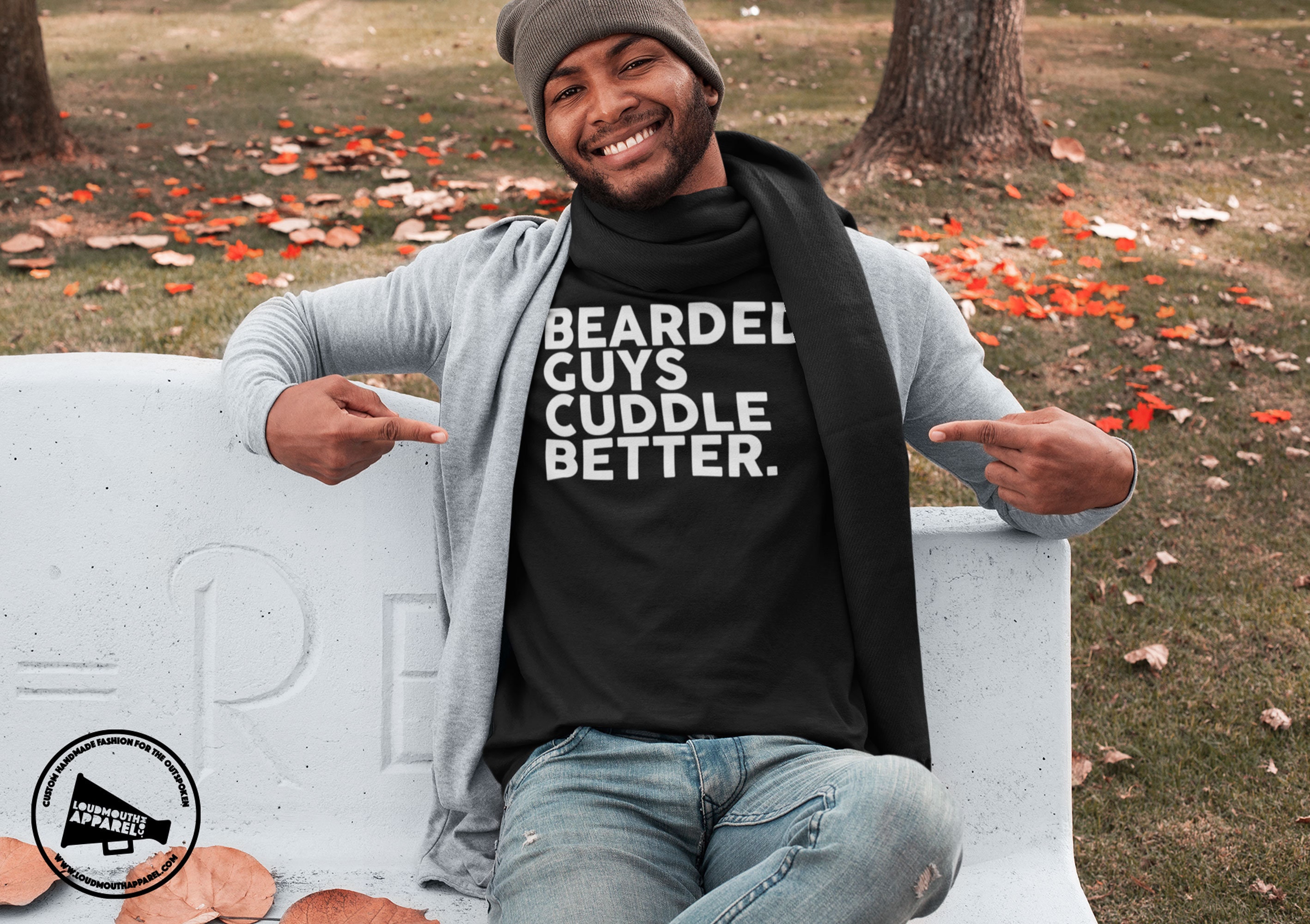 bearded guys cuddle better shirt
