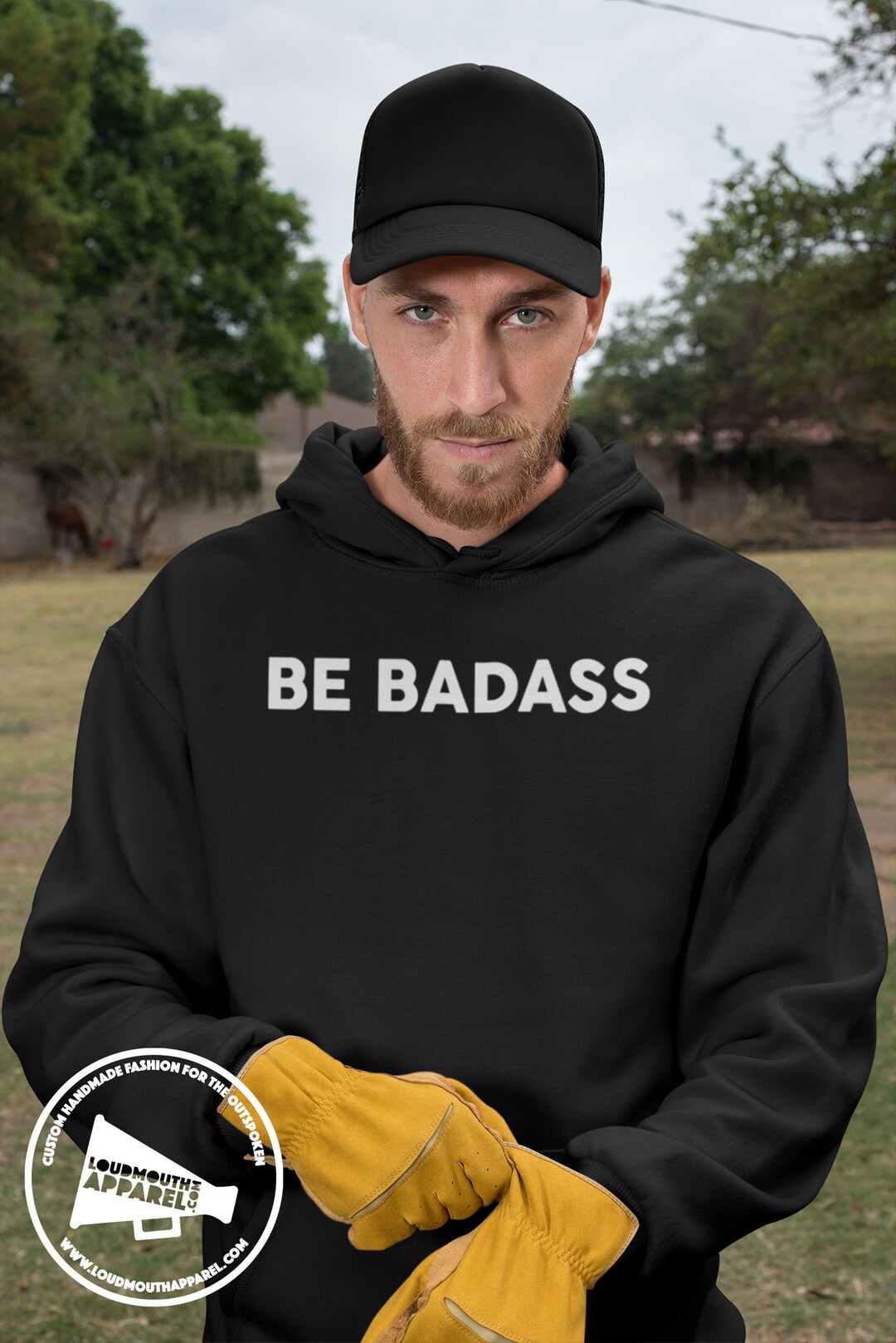Be Badass Unisex Hoody Hooded Sweatshirt Bad Ass, Attitude - Etsy