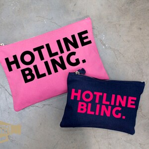 Hotline Bling Make Up Bag Pouch Make Up Case image 2