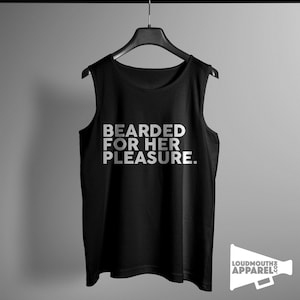 Bearded For Her Pleasure Mens Vest Tank Top Bearded image 1