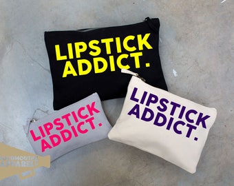 Lipstick Addict Make Up Bag Pouch Make Up Case