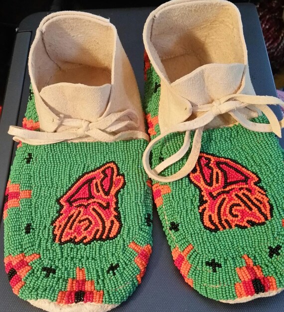 beaded moccasins