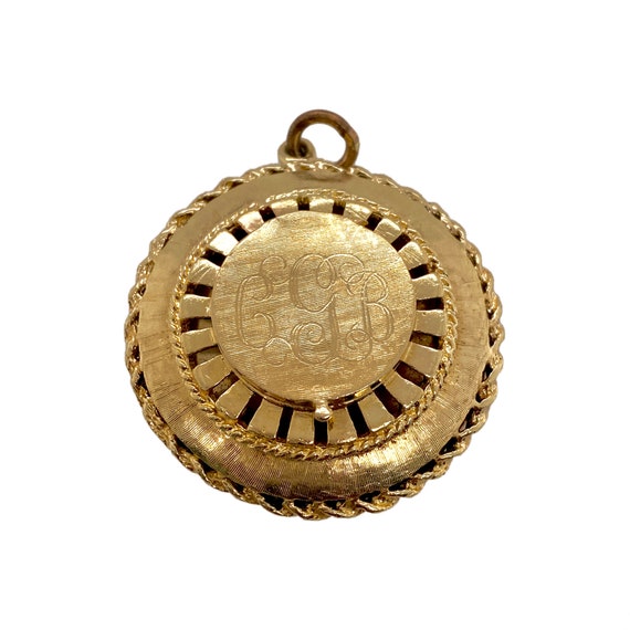 Vintage Large 14K Gold Locket Charm
