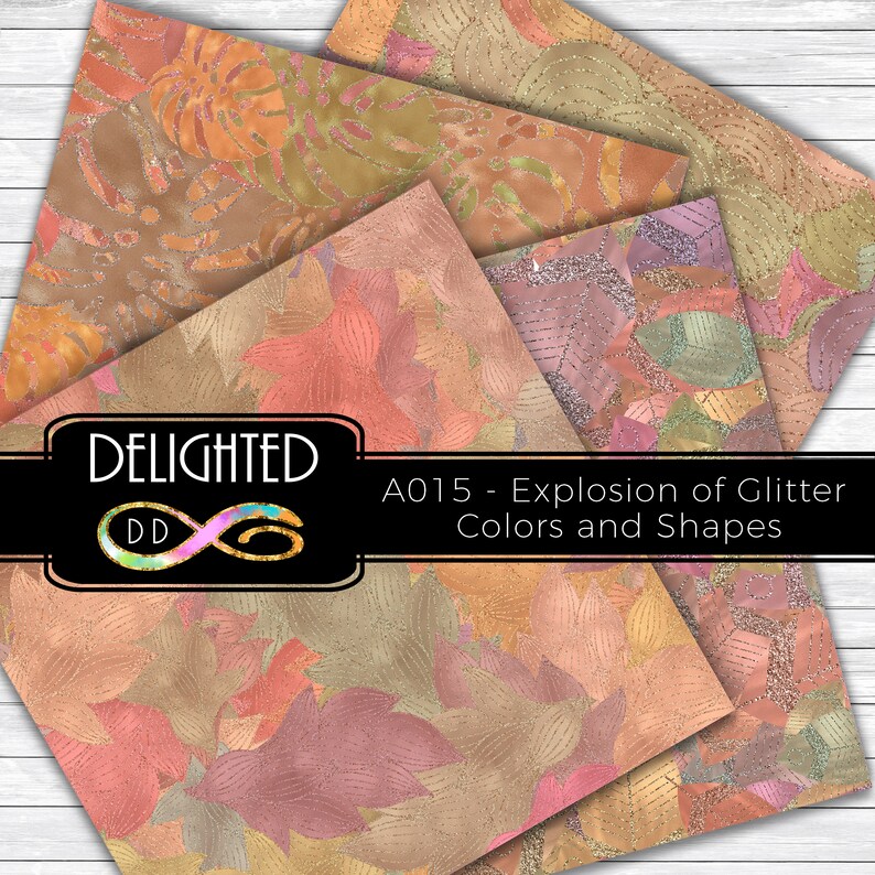 Download Autumn digital paper fall scrapbook pack glitter 12x12 | Etsy
