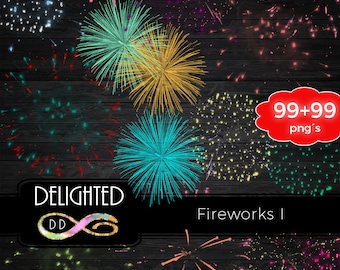 Fireworks Clipart 4th Of July Clip Art Patriotic Fourth July PNG Holiday New Year Summer USA Merica Independence Day Commercial Use