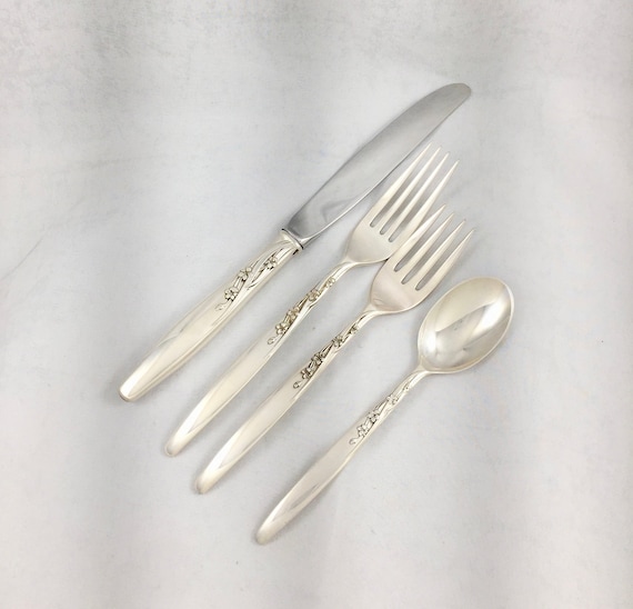 SUMMER SONG LUNT 4PC STERLING DINNER PLACE SETTING S