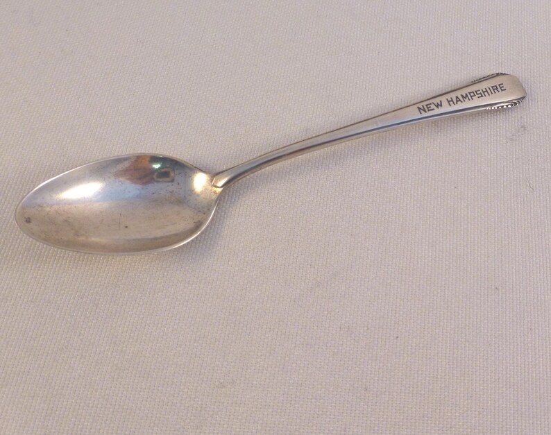 New Hampshire Sterling Demitasse Souvenir Spoon-Cascade-Towle