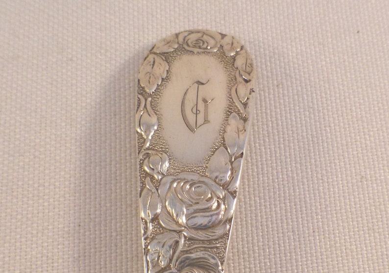 Baltimore Rose by Schofield Sterling Jelly Spoon Server-6 78 Mono/'d