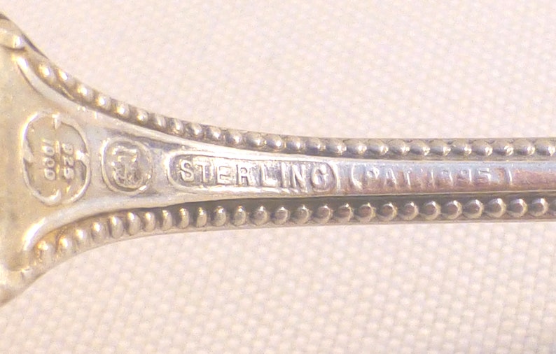 Old Colonial by Towle Sterling Citrus Spoon wGoldwashed Bowls s