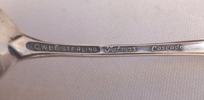 New Hampshire Sterling Demitasse Souvenir Spoon-Cascade-Towle