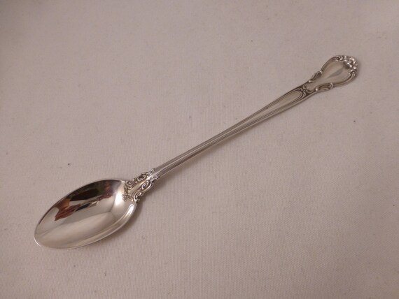 s No Monograms Gorham Melrose Sterling Silver Iced Tea Spoon - 7 5//8/"