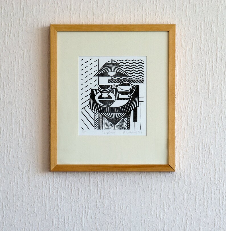 Lampshade Ltd Edition Linocut image 2