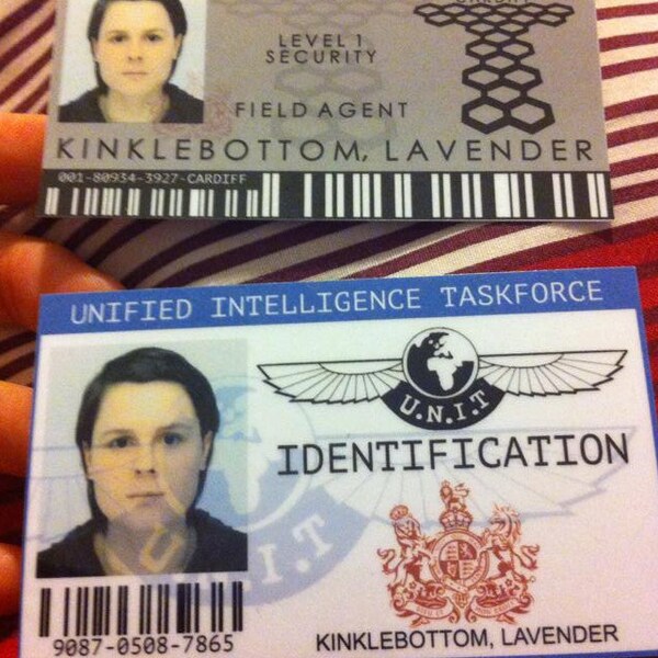 Doctor Who UNIT & Torchwood ID personalizzati