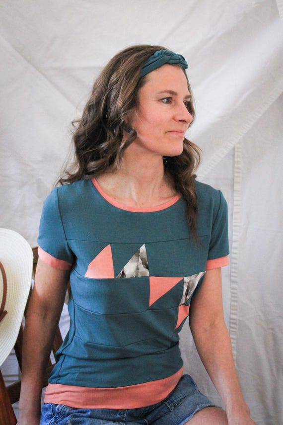Top T-shirt patchwork Trinité