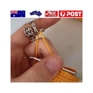 Adjustable Knitting and Crochet Ring, Yarn Ring, Tension Ring