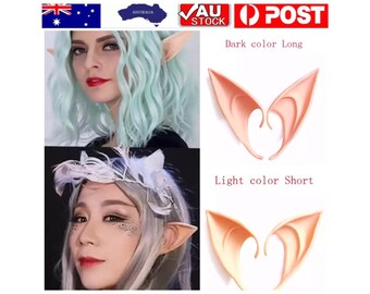 Elf elven fairy pixie cosplay vulcan spock costume party latex ears plastic fake sci fi fantasy anime purple lotrgifts gift