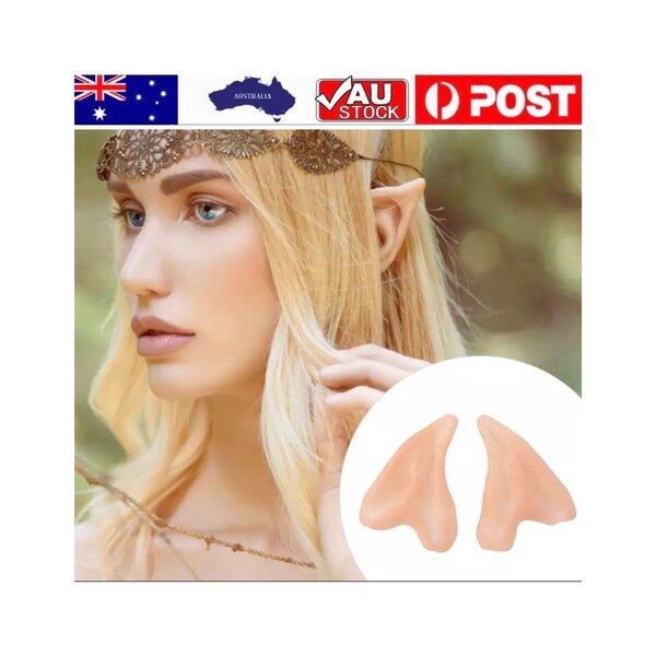 Elf elven fairy pixie cosplay vulcan spock costume anime party realistic latex ears plastic fake sci fi fantasy green goblin lotrgifts gift