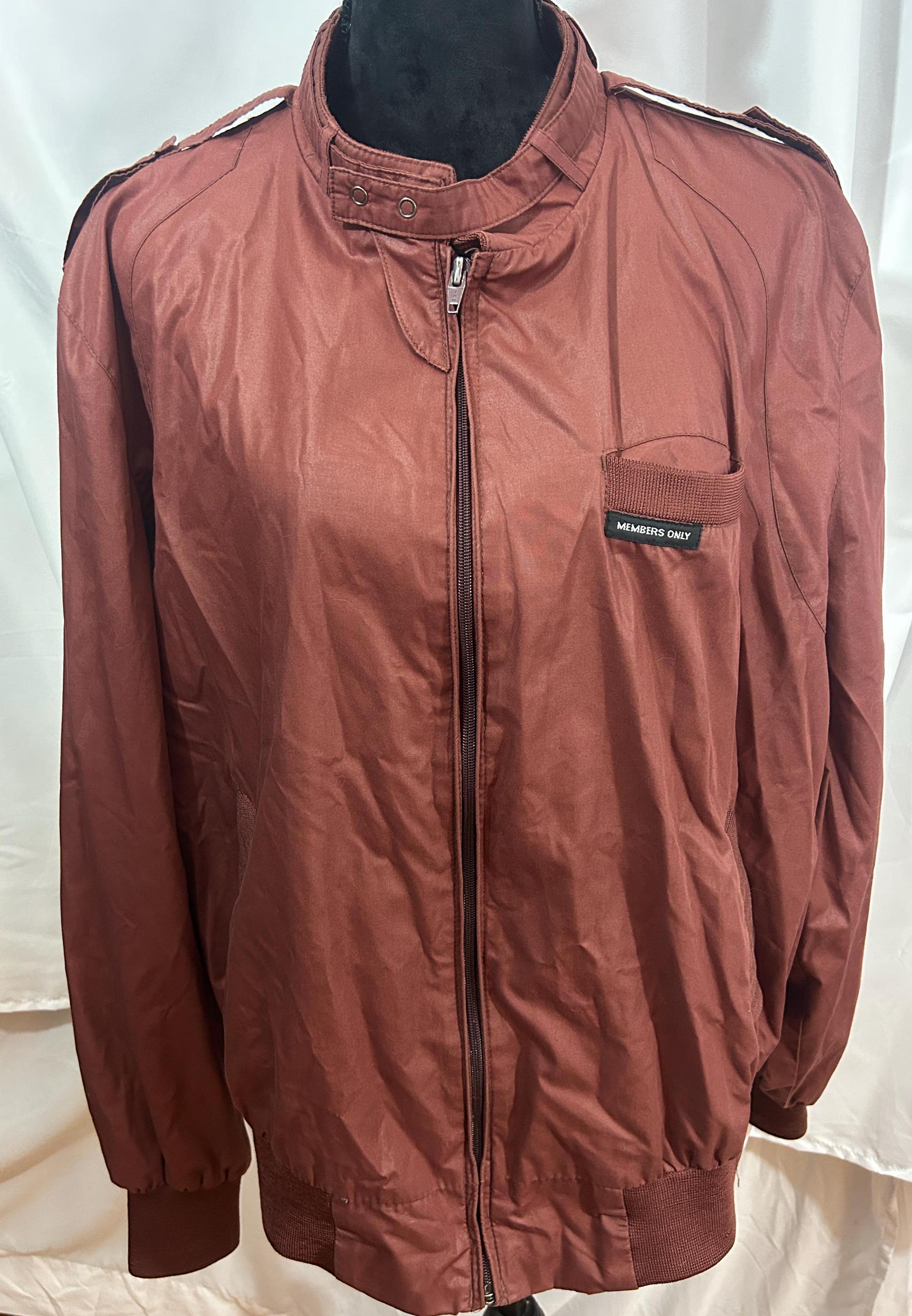 Vintage Men's Maroon Members Only Bomber Racer Jacket 2/3X - Etsy