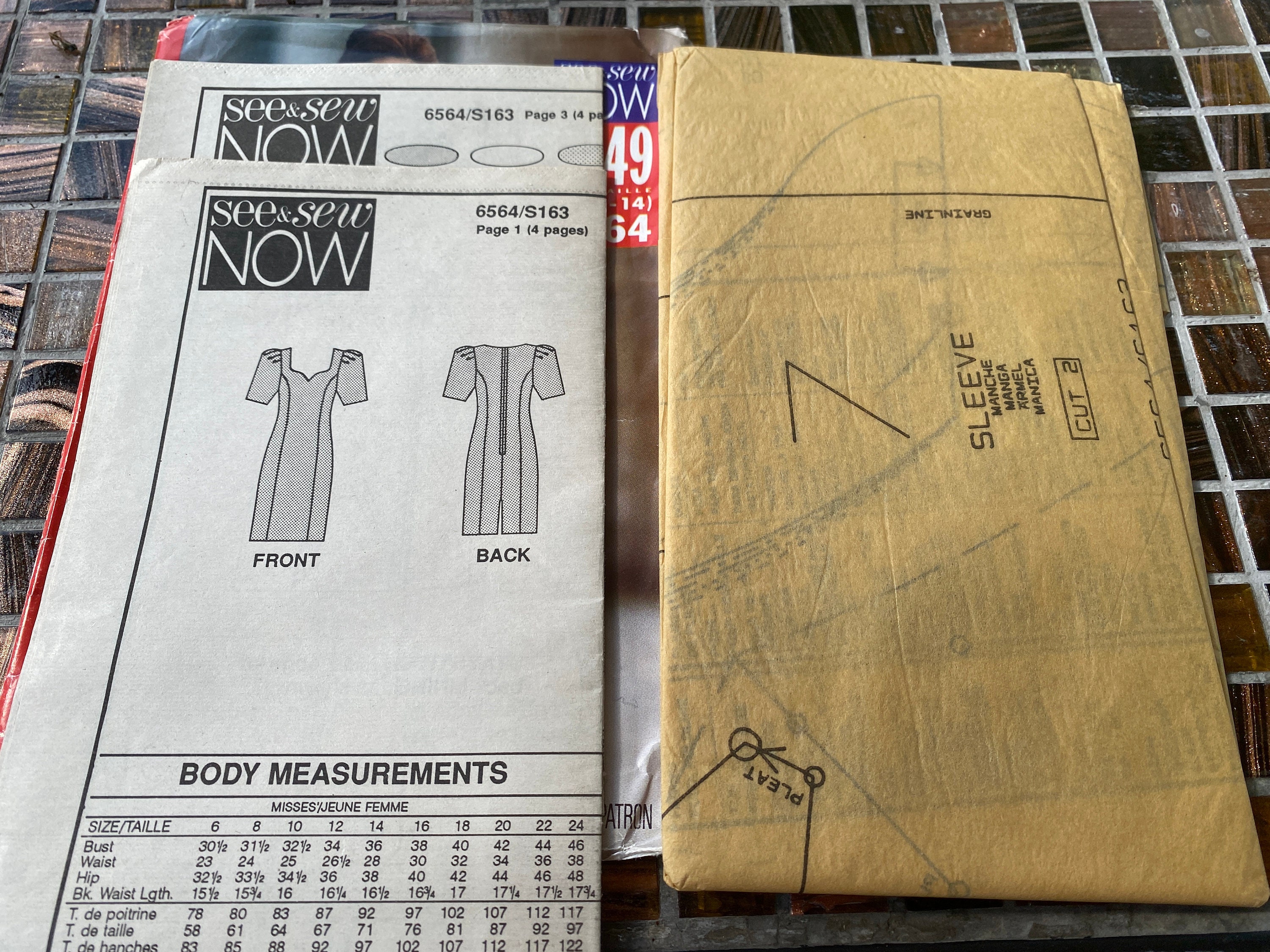 Vintage Butterick See & Sew Sewing Pattern 6564 Size 6-14 Misses ...