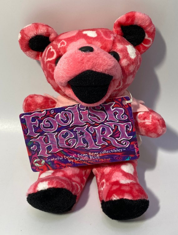 レアFoolish heart;Grateful dead bear Vintage Grateful Dead Beanie Bear 'foolish Heart' 3rd