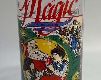 Vintage 1989 Hardee's the Moose Plastic Cup Christmas Coca Cola