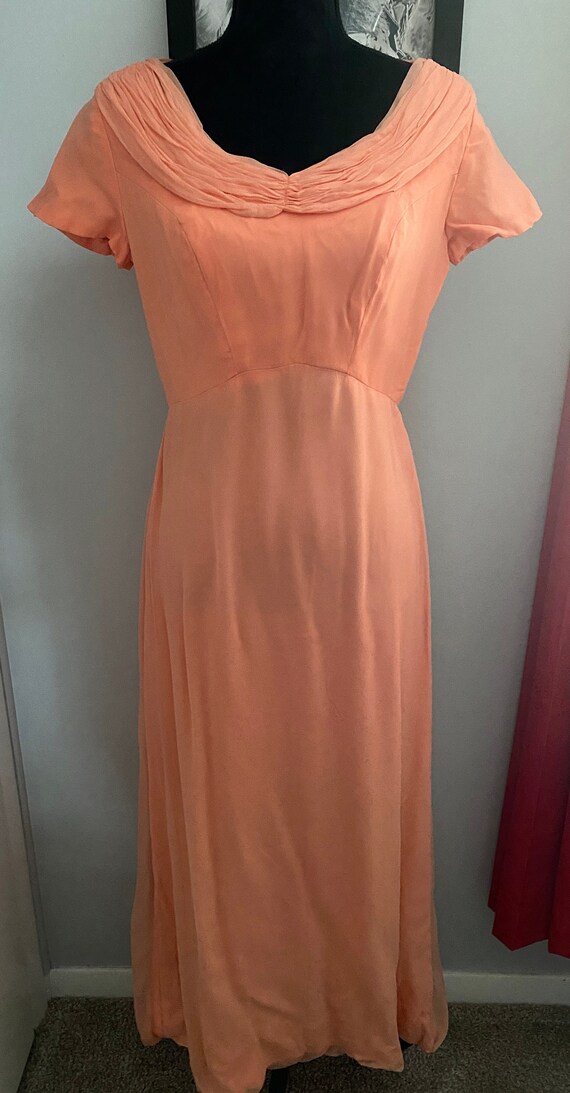 blue dress for baby girl Cross Neck Chiffon Bridesmaid Dress main image 1