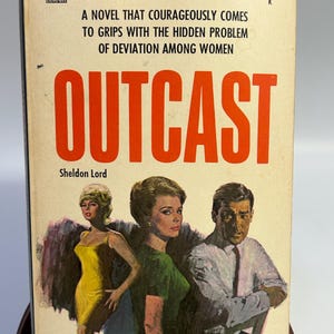 Vintage 'Outcast' by Sheldon Lord 1st Edition Paperback Softcover Library Original Book 1967