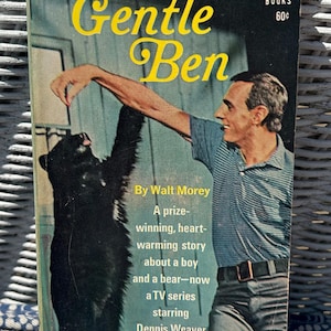 Vintage &#39;Gentle Ben&#39; By Walt Morey Paperback Book 1967 Tempo