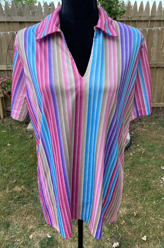 Vintage Teddi of California Pink/Blue/Purple/Brown